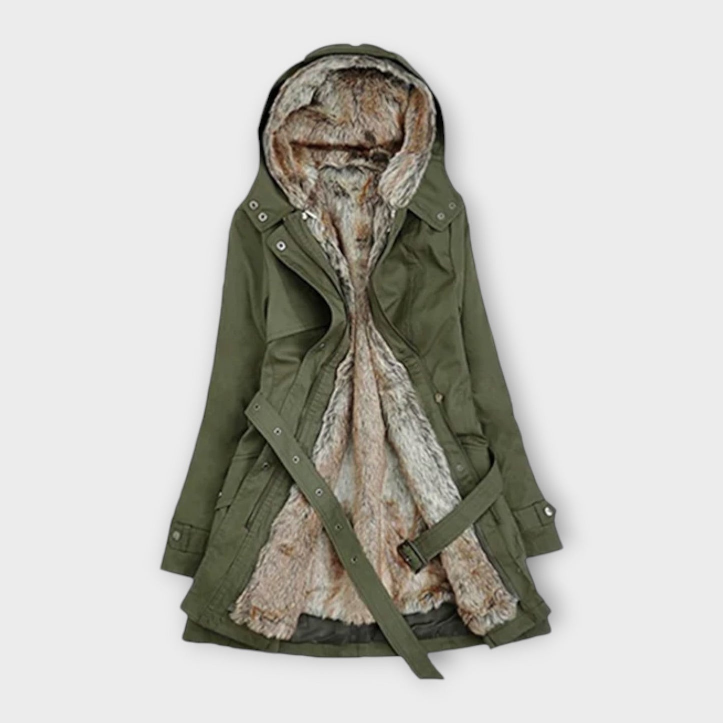 Mikash - Cozy Fur-Lined Coat