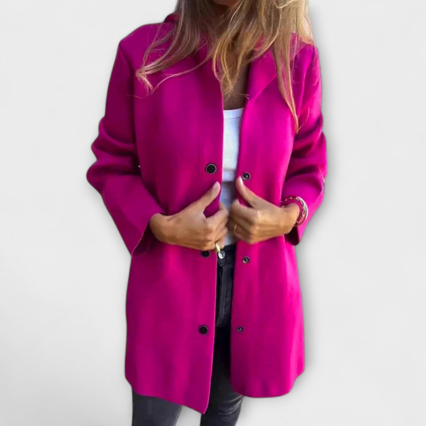 Ella – Gray Hoodie with Pockets