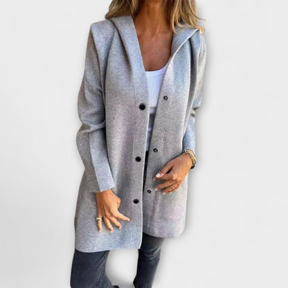 Ella – Gray Hoodie with Pockets