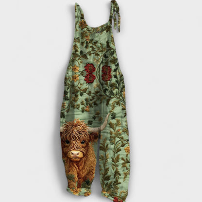 Alice – Vintage Jumpsuit with Floral Embroidery