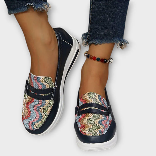 Anna - Printed Seam Low Slippers