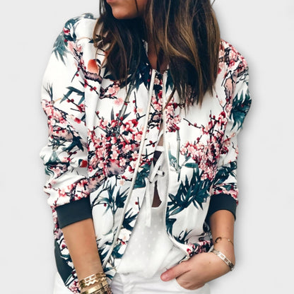 Kaelin - Stylish Bomber Jacket with Floral Pattern